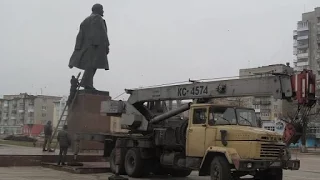 У Шостці почали демонтаж пам’ятника Леніну