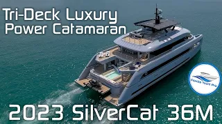 118-ft Tri-Deck Aluminum Mega-Catamaran - 2023 SilverCat 36M | Now Available or On-Order - Overview