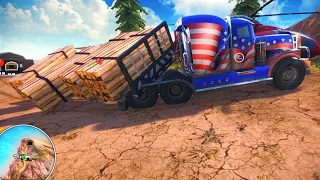 Wood Loading On Maximus Trailer Failed | Off The Road Unleashed Nintendo Switch Gameplay HD