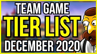 Team Game Tier List - December 2020