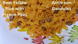 How to cook Arroz con Gandules, Yellow Rice with Pigeon Peas, Puerto Rican Rice