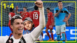 CRISTIANO E RONALDO JUNIOR COMMENTANO LAZIO-BAYERN