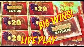 BIG WINS: High Limit Buffalo Link and Super Reel Em In Slots!