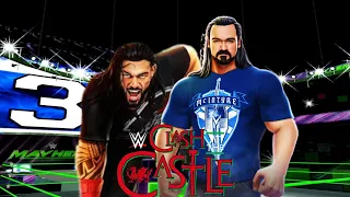 Clash at the castle | Roman reigns vs Drew McIntyre | WWE Mayhem