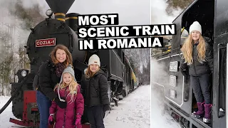 MOST SCENIC TRAIN RIDE IN ROMANIA (Mocanita in Snow)