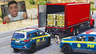 A MAIOR APREENSÃO DE TODAS REALIZADA PELA PRF ( INSANO ) - GTA 5 : MOD POLICIA