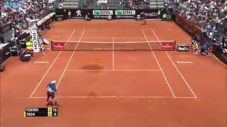 Federer Perfect Backhand In Rome 2016 Hot Shot