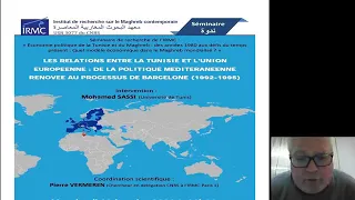 Relations Tunisie-UE: de la Politique Méditerranéenne Rénovée au Processus de Barcelone(1992-1995)