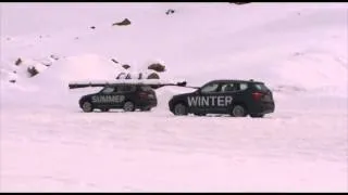 ►2014 NEW   BMW X3 Winter Brake test summer vs winter tires