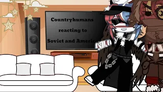 Countryhumans reacting to America and Soviet (Angst) /Ft: 🇺🇲🇷🇺⚒️🇷🇺🇷🇺🇺🇦🇧🇾🇨🇦🇦🇺🇳🇿/ (Read desc for tw)