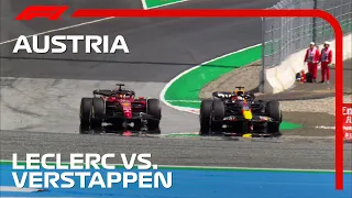 Leclerc's Hat-Trick Of Overtakes On Verstappen | 2022 Austrian Grand Prix