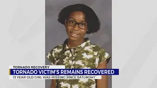 Tornado victim's remains recovered