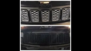 How to replace the chrome grill inserts on a 2017 Jeep Grand Cherokee w/out removing the bumper.