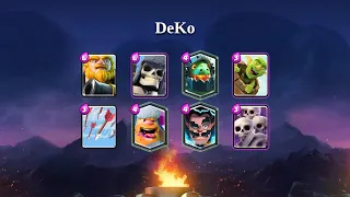 DeKo | Royal Giant, Goblin Barrel deck gameplay [TOP 200] | August 2020