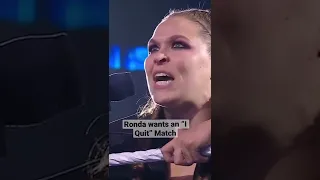 Ronda Rousey wants another shot at Charlotte Flair!