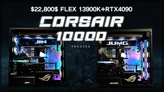 $22,800 CORSAIR 1000D 2ea - 13900K MAXUMUS Z690 Extreme Glacial Watercooled PC
