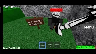 Getting No way badge (Trollge incident game roblox)