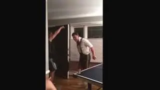 Slow Motion winning beer pong shot