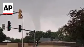 WATCH: Funnel cloud caught on video in Iowa as tornado warnings issued