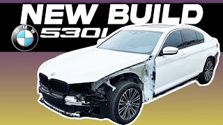 REBUILDING CRASHED 2020 BMW 530I, LIVE AUCTION 50% OFF! (part #1)