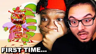 I Made @KingNeu React To HAPPY TREE FRIENDS For The FIRST TIME...