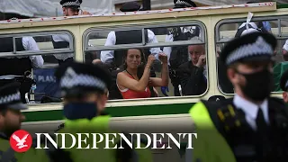 Extinction Rebellion activists arrested after bus protest at London Bridge