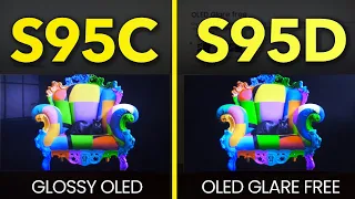 Samsung S95D vs S95C Compared | OLED Glare Free Change