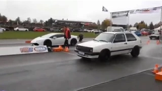 Lamborghini Huracan vs VW Golf 2 !!!
