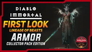 First Look - Lineage of Beasts Armor - Female Wizard - Collector Edition Pack - Diablo Immortal