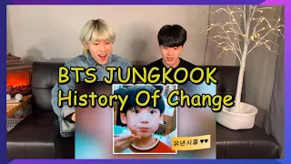 (SUB) Koreans React To BTS JUNGKOOK's history of change!!