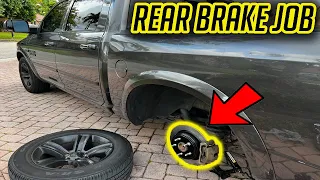 How to Change Rear Brake Pads RAM 1500 With Basic Tools