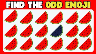 FIND THE ODD EMOJI OUT🔍🧠|FRUIT EDITION 🍎🍍 |How good are your eyes in this |Quiz Challenge Video