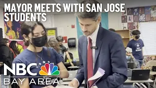 San Jose Mayor Meets With Students Concerned About Homeless Encampments Near Their School