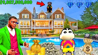 Poor FRANKLIN and SHINCHAN Become BILLIONAIRE in GTA 5 (PART 1)