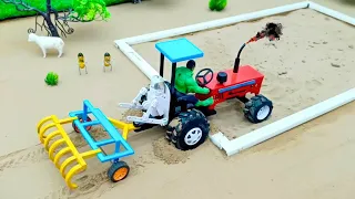 Mini tractor transporting | Radha Krishna Trolly | Gauri Ganesh Murti durga Navratri, Sun farming