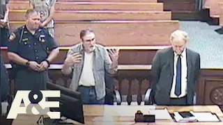 Court Cam: Man Rips Open His Shirt, Calls Judge ‘Satan’ During Sentencing | A&E