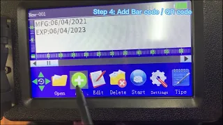 How to add Date /Time and Barcode with the Phezer handheld inkjet printer P15/ P16?