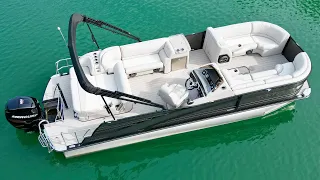 2017 Harris Grand Mariner 230 Tritoon w/300HP Mercury 4-Stroke Outboard For Sale on Norris Lake TN