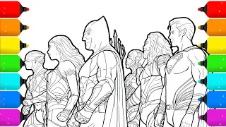 Digital Drawing Justice League _Time lapse