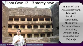 Ellora Caves (32): Buddhist, Brahmanical (Cave 13-28) & Jain Caves; 3 Storey Cave 12 | Indian Art