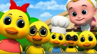 Five Little Ducks | Junior Squad Nursery Rhymes | Cartoons by Kids TV