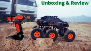 Giant 6 Wheels Monster Rock crawler Car Unboxing & Testing - Chatpat toy tv II 6 Wheels Remote Truck