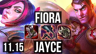 FIORA vs JAYCE (TOP) (DEFEAT) | Rank 2 Fiora, Rank 7, 70% winrate | BR Challenger | v11.15