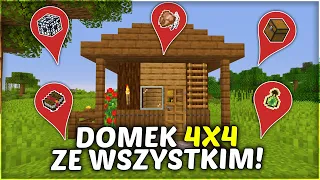 STWORZYŁEM MAŁY DOMEK KTÓRY ZAWIERA WIELE MECHANIZMÓW W MINECRAFT!