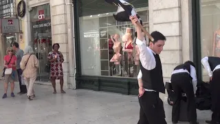 Buskers in  Lisbon  22nd June 2018