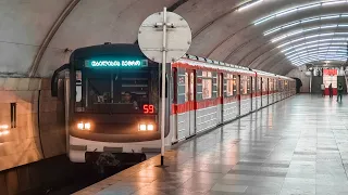 Метровагоны: еж3/ем508т~ ема502~81-717/714. თბილისის მეტროს ვაგონები | Carriages of Tbilisi metro.