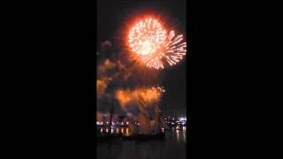 Fireworks at Greenwich London for Tall Ships Festival 2014