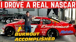 @WestenChamplin DARED Me To Do A BURNOUT In A NASCAR... So I Did