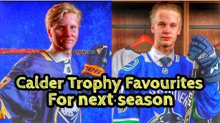 5 Calder Trophy Favorites For Next NHL Season