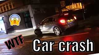 A45 AMG CRASH LEAVING CAR MEET!!!!!!!!